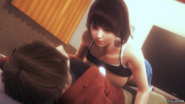 男の上に跨る女の子
